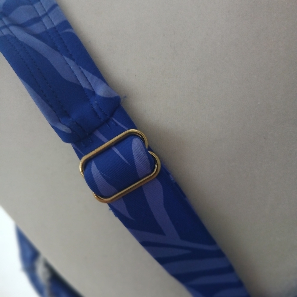 SONNET SHORES Blue Palm Tankini Top Adjustabke Straps sz 24W.  NWT.   FL - Picture 5 of 7